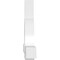 Ekena Millwork Ericson Architectural Grade PVC Gable Bracket, 96"W x 24"H x 4"D x 4"F, 6/12 Pitch GBP096X24X0404ERI00 - alternate 3